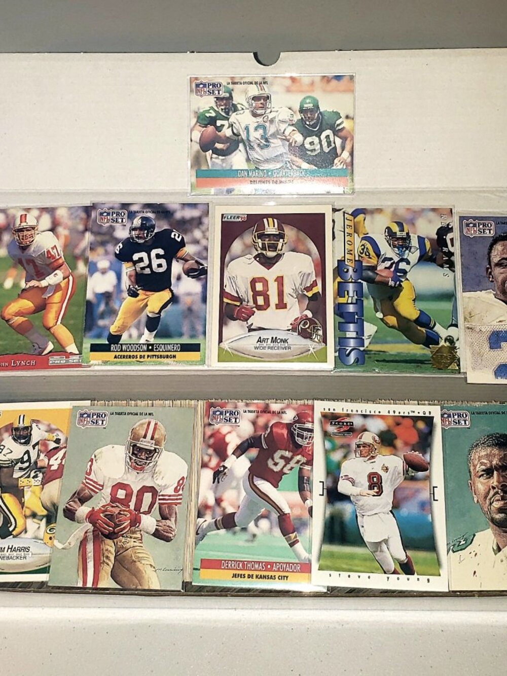 800+ NFL Football Card Lot Dan Marino Jerry Rice Steve Young Rod Woodson HOF